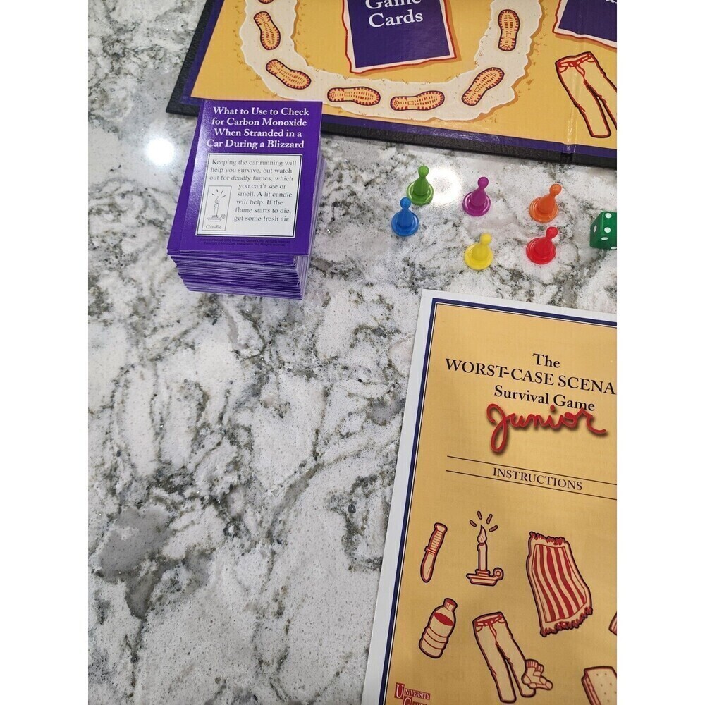 The Worst Case Scenario Survival Game Junior Edition Board Game 2003 Age 8+ 2+ - Picture 3 of 4